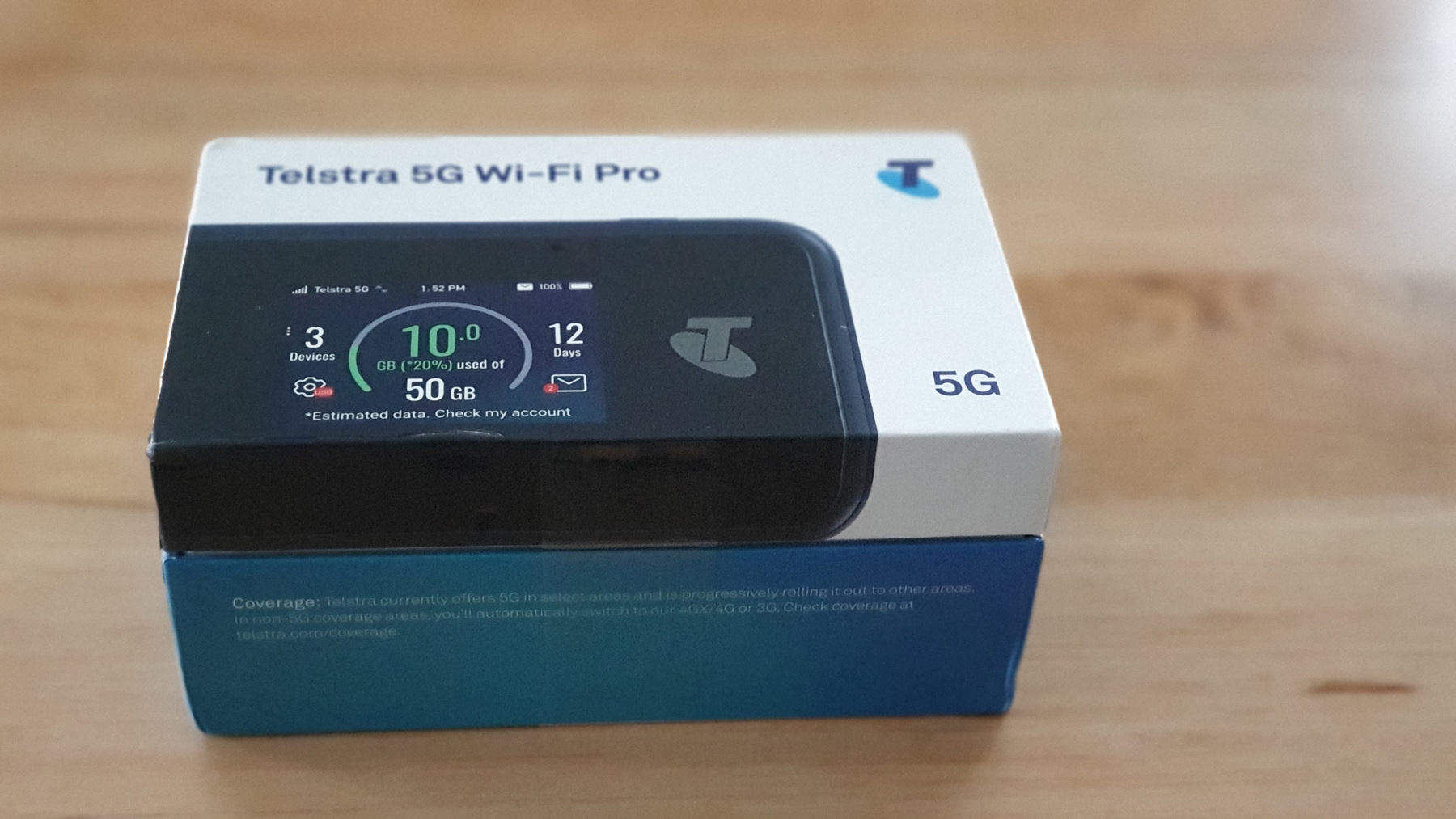 Módem WiFi 5G Telstra MU500 Desbloqueado - Usado, Hotspot Portátil, Hasta 1Gbps, Para Viajes Y Casa
